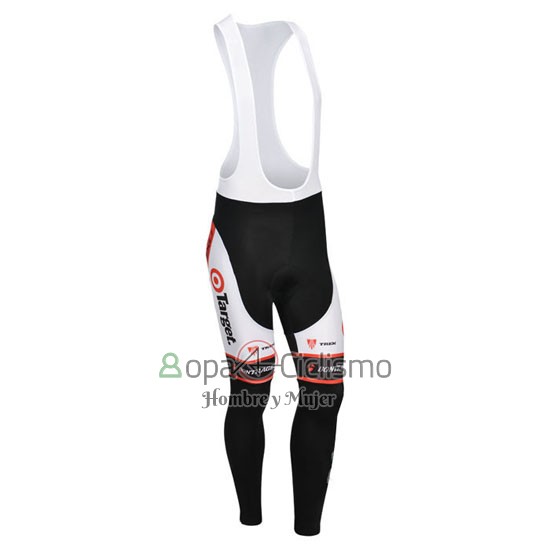 Trek Ropa Ciclismo Culotte Largo 2013 Mangas Largas Naranja y Blanco